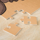 黒人女性、自然美しい、髪包まれた毛 ジグソーパズル (側面)