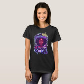 黒人女性 黒人女王 お誕生日おめでとう 12月の女王 Tシャツ (正面フル)