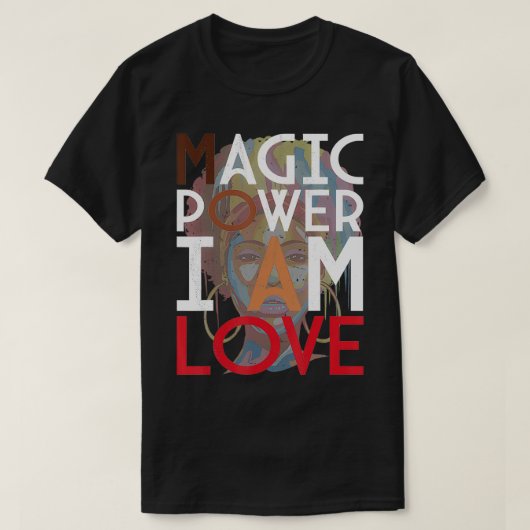 黒人女性 Tシャツ (デザイン正面)