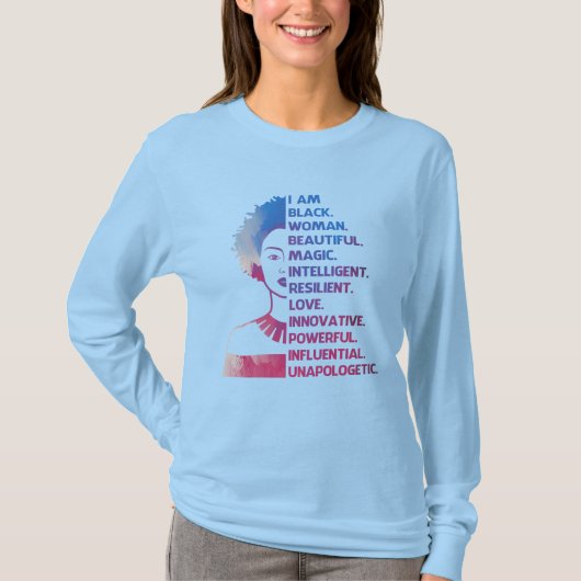黒人女性Tシャツ Tシャツ (正面)
