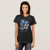黒人女性We衣服ブルーギランバレ症候群A Tシャツ (正面フル)