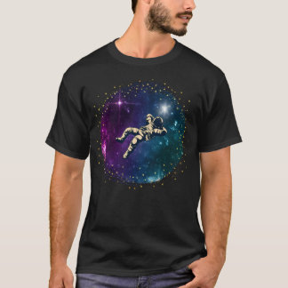 黒人宇宙飛行士銀河系 Tシャツ