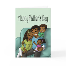 黒人家庭の父の日