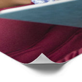 黒人家読の本を一緒に ポスター (角)