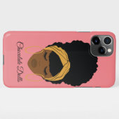 黒人少女の電話ケース iPhoneケース (裏面横)