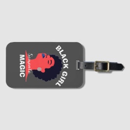 黒人少女魔法アフロ黒人歴史月間2024 ラゲッジタグ