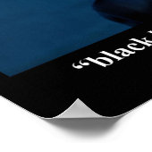 黒人少年は青く見える ポスター (角)