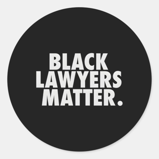 黒人弁護士の弁護士 ラウンドシール (正面)