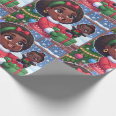 黒人形ラッピング紙 ラッピングペーパー (角)