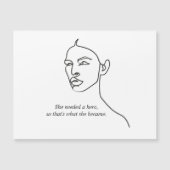 黒人彼女ミニマルはヒーローのインスピレーションの女の子になった (正面)