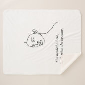 黒人彼女ミニマルはヒーローのインスピレーションの女の子になった シェルパブランケット (正面(横))