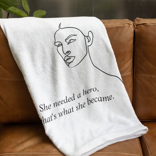 黒人彼女ミニマルはヒーローのインスピレーションの女の子になった シェルパブランケット