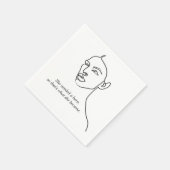 黒人彼女ミニマルはヒーローのインスピレーションの女の子になった スタンダードカクテルナプキン (角)