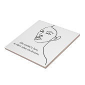 黒人彼女ミニマルはヒーローのインスピレーションの女の子になった タイル (側面)