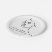 黒人彼女ミニマルはヒーローのインスピレーションの女の子になった ペーパープレート (アングル)