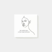 黒人彼女ミニマルはヒーローのインスピレーションの女の子になった ポストイット (正面)