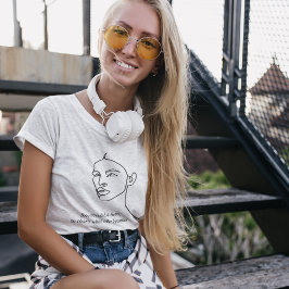 黒人彼女ミニマルはヒーローのインスピレーションの女の子になった Tシャツ