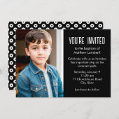 黒人後日聖子写真バプテスマ 招待状 (正面/裏面)