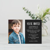 黒人後日聖子写真バプテスマ 招待状 (スタンド正面)