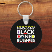 黒人所有のビジネス・アフリカの歴史月Prid キーホルダー (正面)