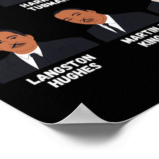 黒人指導者インスパイアの黒人歴史アフリカ船 ポスター (角)