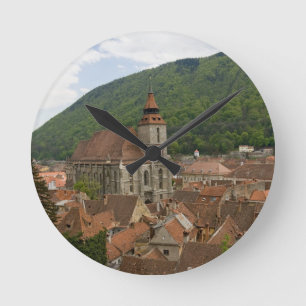 黒人教会(Biserica Neagra) Brasov、ルーマニア ラウンド壁時計