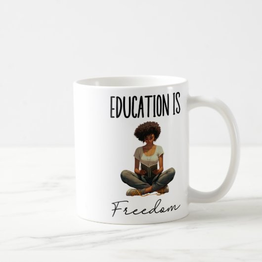 黒人教師のための黒人本 教育は自由なり コーヒーマグカップ (右)