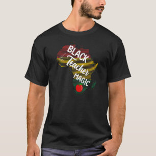 黒人教師の魔法 女性 メラニン プライド 黒人の歴史 Tシャツ