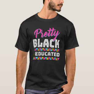 黒人教育かわいらしを受けた黒人アフリカ系アメリカ人 Tシャツ