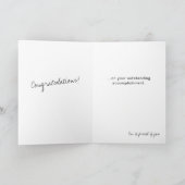 黒人教育を受けた学士号2022年卒業カード サンキューカード (内部)