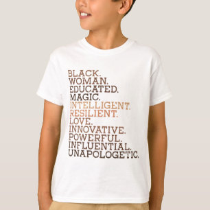 黒人教育魔法BHMアフリカ史メル Tシャツ