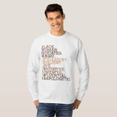 黒人教育魔法BHMアフリカ史メル Tシャツ (正面フル)