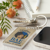 黒人教養師範パーソナライズされた級 キーホルダー (正面右)