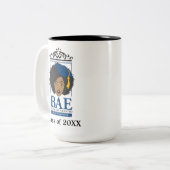 黒人教養師範パーソナライズされた級 ツートーンマグカップ (正面左)