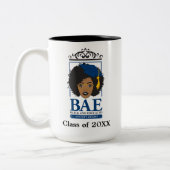 黒人教養師範パーソナライズされた級 ツートーンマグカップ (左)