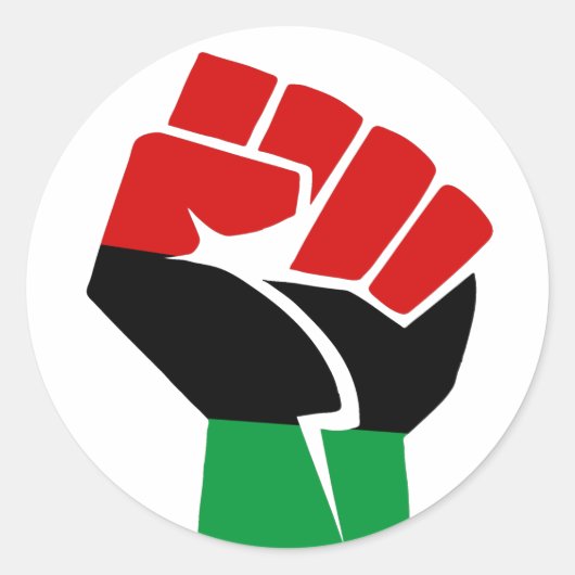 黒人文化の問題 ラウンドシール (正面)