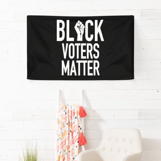 黒人有権者の問題 横断幕 (インサイチュ)