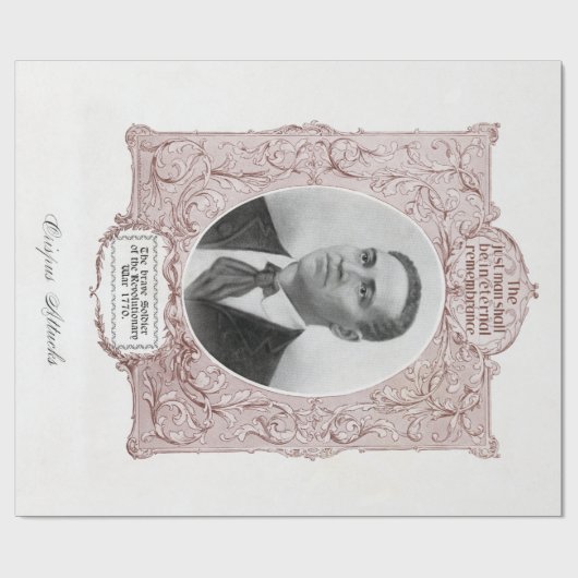 黒人歴史のアイコン：クリスパス・アタックス、殉教者 ラッピングペーパー (フラット)