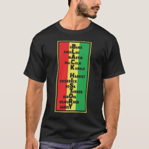 黒人歴史の指導者アフリカ系アメリカ人贈与アイディア Tシャツ