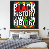 黒人歴史はアメリカの歴史を愛国的に語る キャンバスプリント (インサイチュ (寝室))