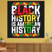 黒人歴史はアメリカの歴史を愛国的に語る キャンバスプリント (インサイチュ (リビング))