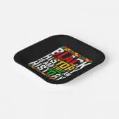 黒人歴史はアメリカの歴史を愛国的に語る ペーパープレート (傾斜あり)