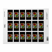 黒人歴史はアメリカの歴史を愛国的に語る ラベル (フルシート)