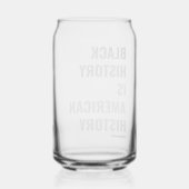 黒人歴史はアメリカの歴史 – 缶ガラス ガラス缶 (裏面)