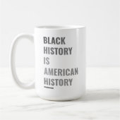 黒人歴史はアメリカ史クラシック- Mug コーヒーマグカップ (左)