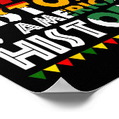 黒人歴史はアメリカ歴史愛国的なアフリカ ポスター (角)