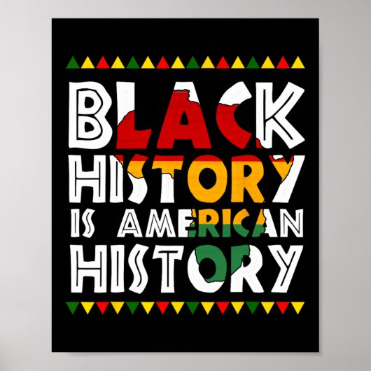 黒人歴史はアメリカ歴史愛国的なアフリカ ポスター (正面)