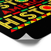 黒人歴史はアメリカ歴史愛国的なアフリカ ポスター (角)