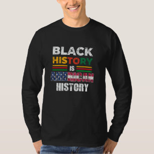 黒人歴史はアメリカ歴史愛国的なアフリカ Tシャツ