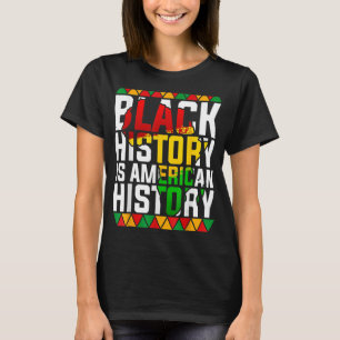 黒人歴史はアメリカ歴史愛国的なアフリカ Tシャツ